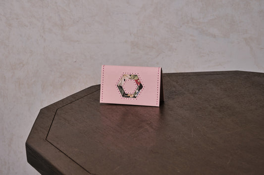 紙造卡片套 - 寶石款 - 裸粉色001