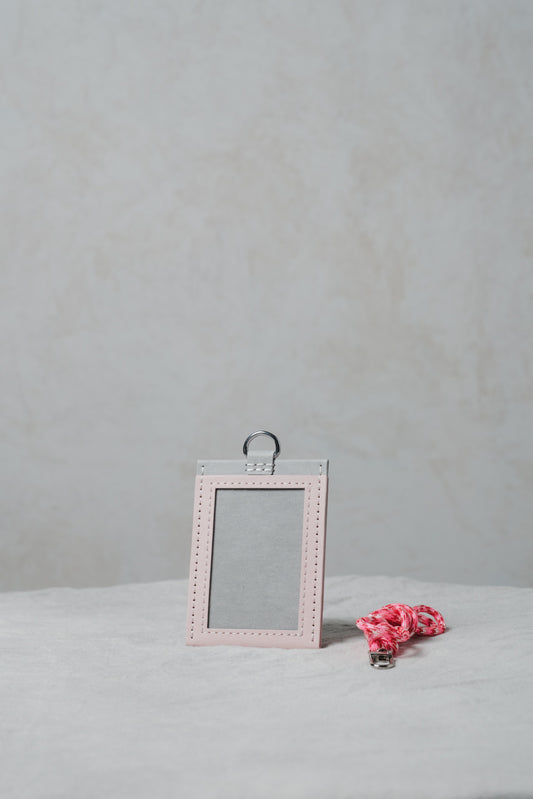 紙造職員證套(連掛頸繩)light pink x grey