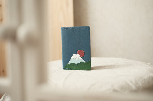 紙造護照套 - 日本富士山 - royalblue