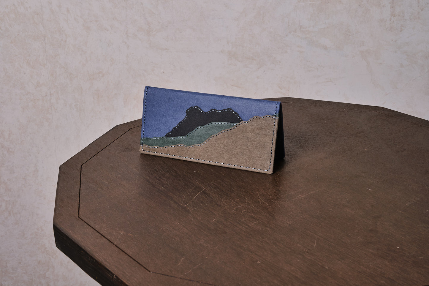 紙造長銀包 - 獅子山plus - navy