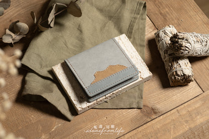 ◬ 紙造輕便錢包plus ◬ 獅子山系列 - grey tone