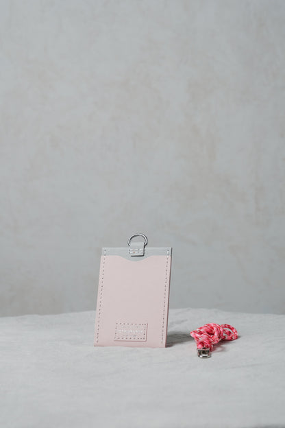 紙造職員證套（連掛頸繩）light pink x grey